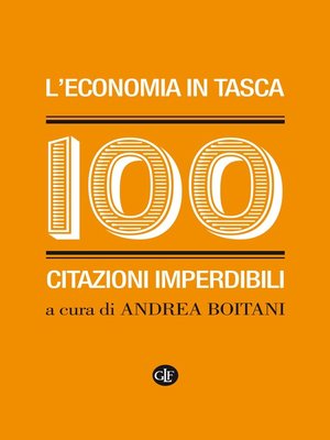 cover image of L'economia in tasca